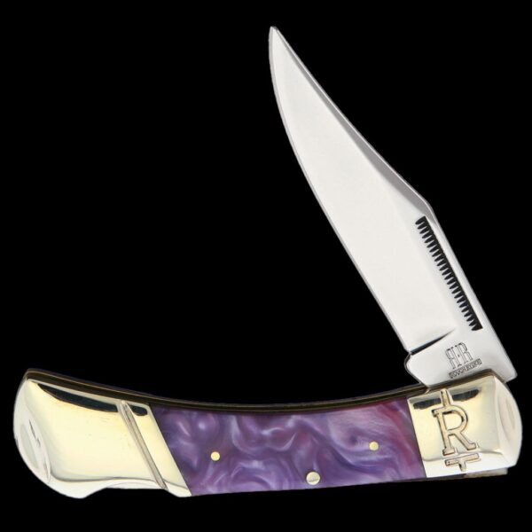 Rough Ryder Purple Swirl Lockback