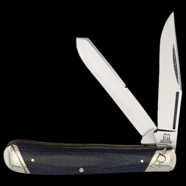 Rough Ryder Denim Micarta T10 Carbon Trapper