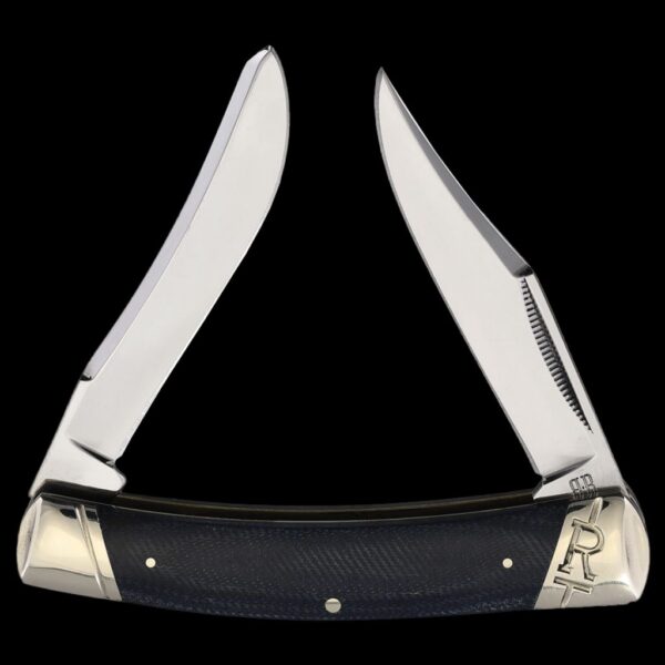 Rough Ryder Denim Micarta T10 Carbon Large Moose Folding Knife
