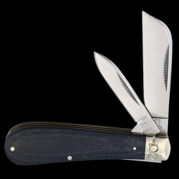 Rough Ryder Denim Micarta T10 Carbon Half Hawk
