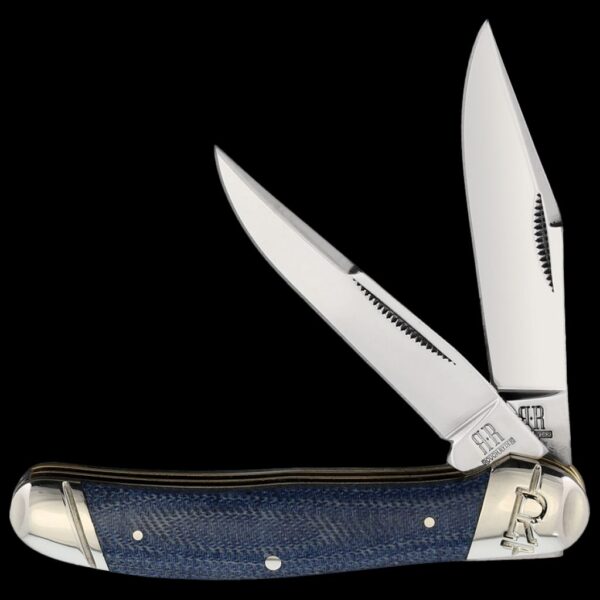Rough Ryder Denim Micarta T10 Carbon Copperhead