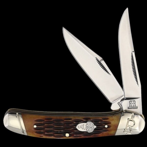Rough Ryder Amber Jigged Bone Copperhead