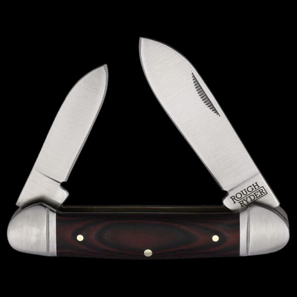 Rough Ryder Black and Red G-10 Canoe