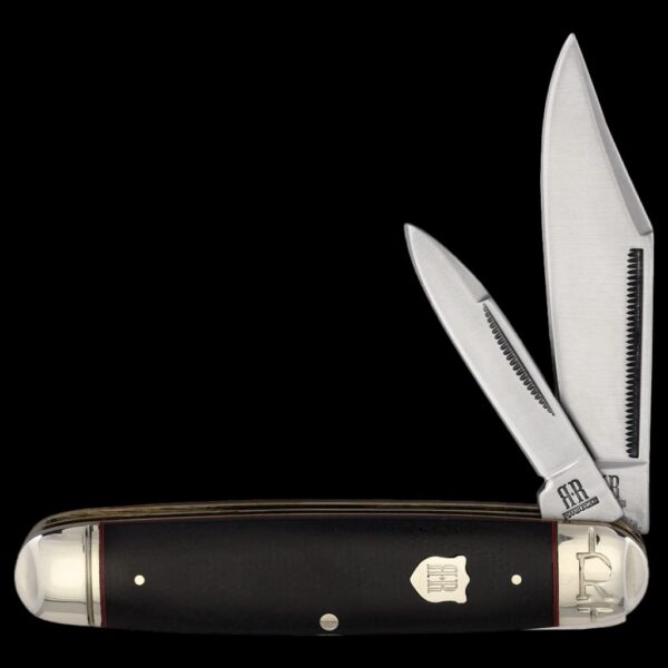 Rough Ryder Highland Black Micarta Cattleman