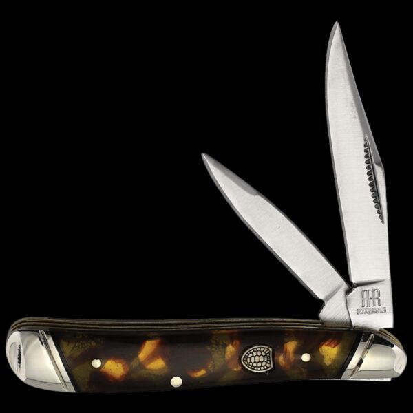Rough Ryder Tortoise Shell Two-Blade Peanut