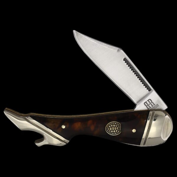 Rough Ryder Imitation Tortoise Shell Leg Knife