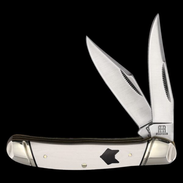 Rough Ryder Copperhead White Micarta