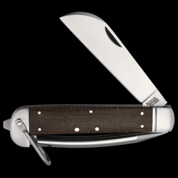 Rough Ryder Marlin Spike Folding Knife Brown Micarta