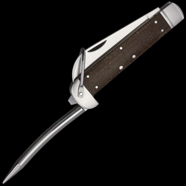 Rough Ryder Marlin Spike Folding Knife Brown Micarta - Image 2