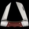 Rough Ryder Chili Micarta Lockhorn Double Lockback Folding Knife