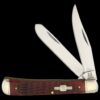 Rough Ryder Red Jigged Bone Trapper Folding Knife