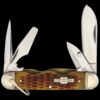 Rough Ryder Amber Jigged Bone Utility Knife