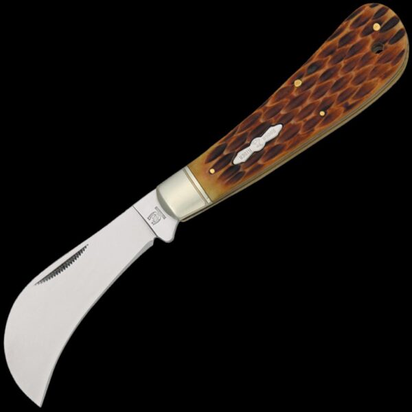 Rough Ryder Hawkbill Amber Bone