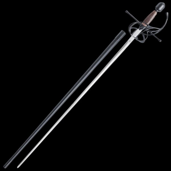 Kingston Arms Swept Hilt Rapier Black Finish