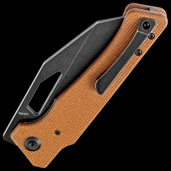 Kansept Egress - CPM-S35VN Brown Micarta Handle - Image 2