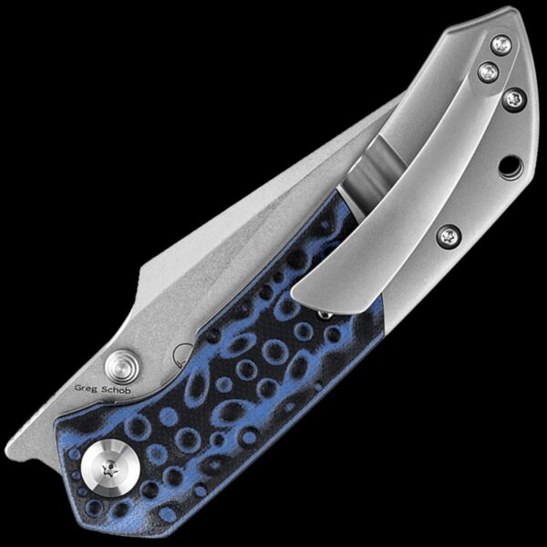 Kansept Fenrir - Black/Blue G-10 & Titanium Handle - Image 2