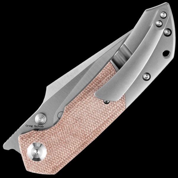 Kansept Fenrir - Brown Micarta & Titanium Handle - Image 2