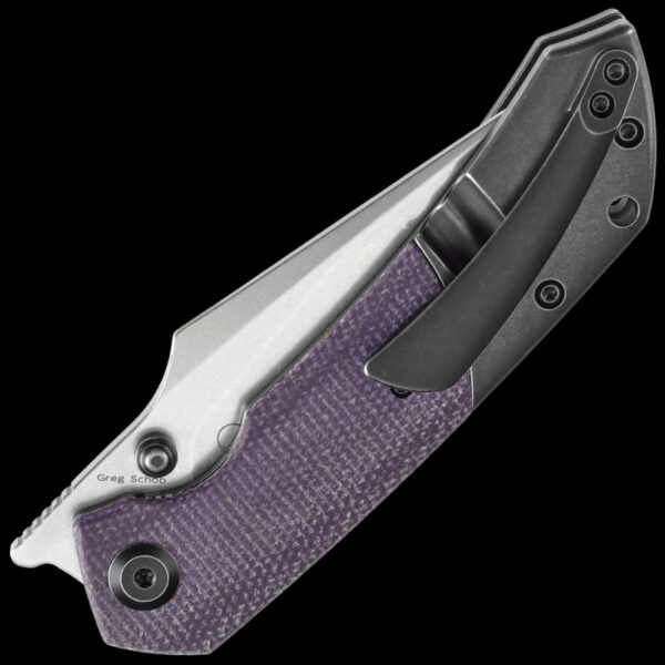 Kansept Fenrir - Blackwash Titanium & Purple Micarta - Image 2