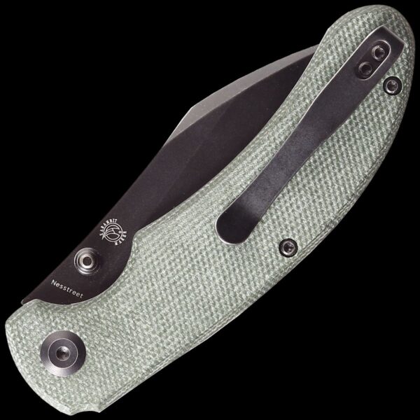 Kansept Nesstreet - Green Micarta Handle (3.58'' CPM-S35VN Blade) - Image 2