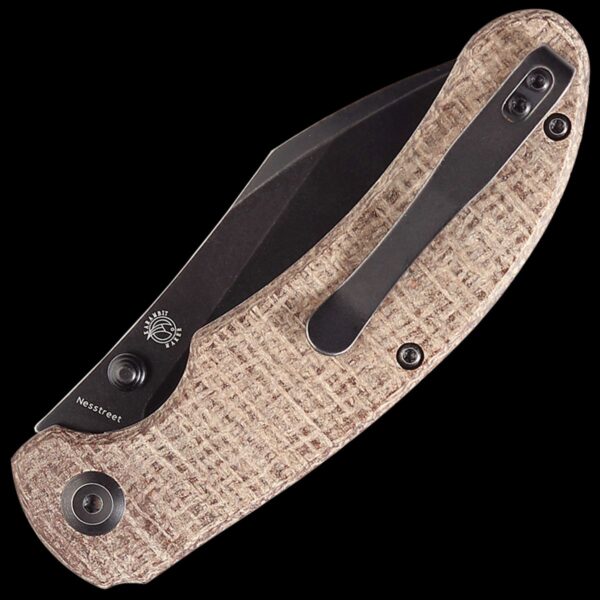 Kansept Nesstreet - Brown Micarta Handle (Black 3.58'' CPM-S35VN Blade) - Image 2