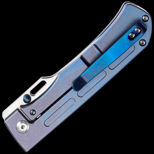 Kansept Reedus Frame Lock Knife - Blue Anodized Titanium - Image 2