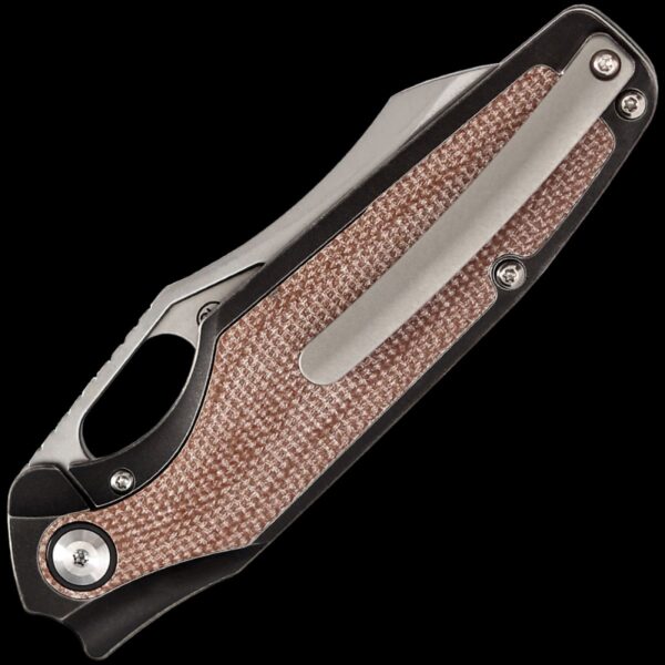 Kansept Tuckamore - Titanium & Brown Micarta Handle - Image 2