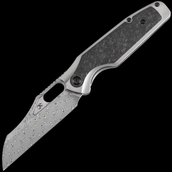 Kansept Tuckamore - Damascus/Shred Carbon Fiber Handle