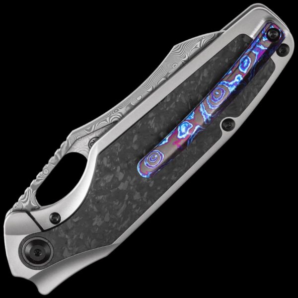 Kansept Tuckamore - Damascus/Shred Carbon Fiber Handle - Image 2
