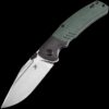 Kansept Hinterland - Blackwash Titanium/Green Micarta Handle