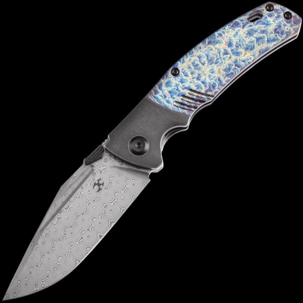 Kansept Hinterland - Damascus/Lightning Strike Handle