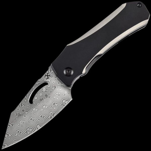 Kansept Loki - Damascus/Anodized Titanium Handle