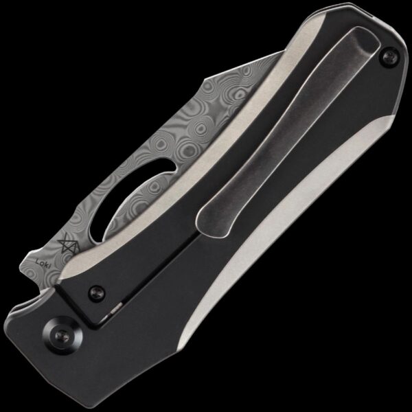 Kansept Loki - Damascus/Anodized Titanium Handle - Image 2