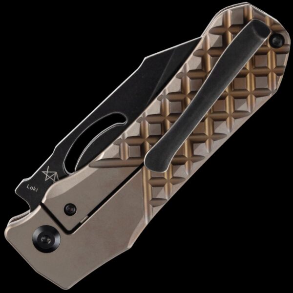 Kansept Loki - Bronze Anodized Titanium Frag Pattern Handle - Image 2