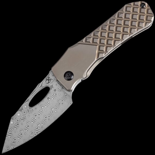 Kansept Loki - Damascus/Bronze Anodized Titanium Handle