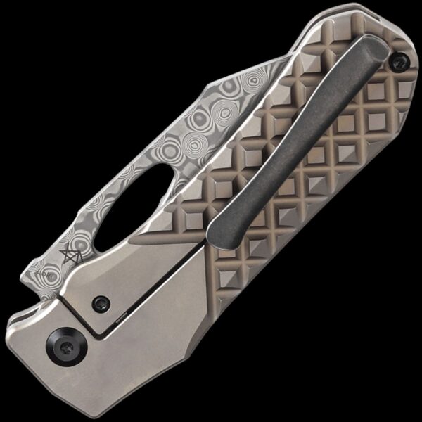 Kansept Loki - Damascus/Bronze Anodized Titanium Handle - Image 2