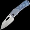 Kansept Loki - Blue Anodized Titanium Frag Pattern Handle