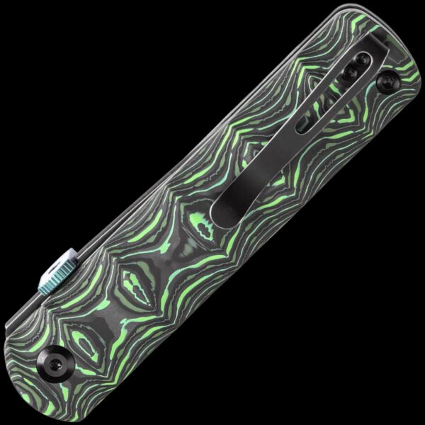 Kansept BTF Folding Knife - Green Carbon Fiber - Image 2