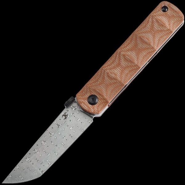 Kansept BTF - Damascus/Brown Micarta