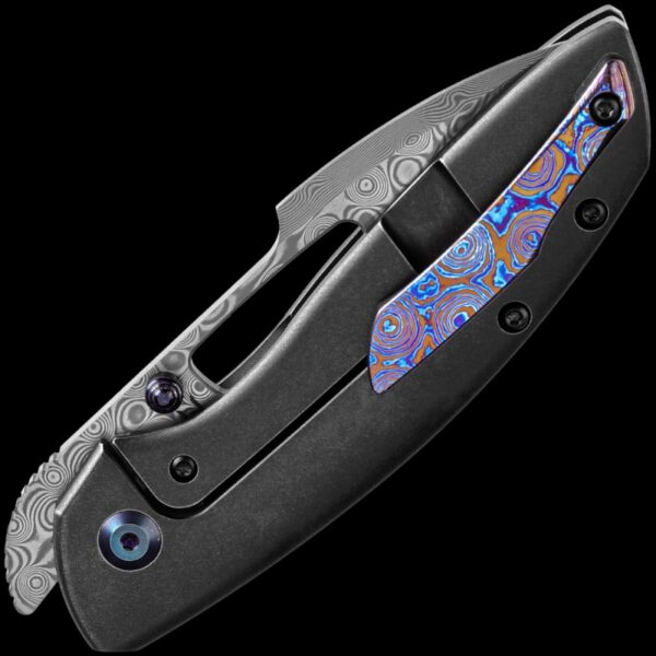 Kansept Link - Blackwash Titanium Handle with Timascus Clip - Image 2