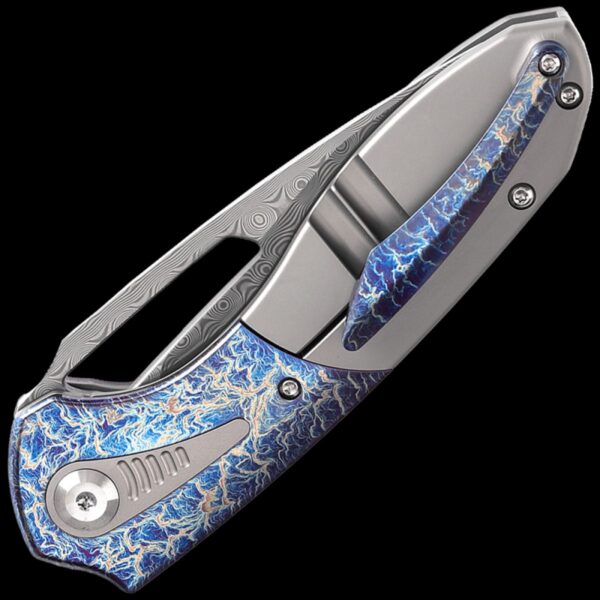 Kansept Thoth - Damascus/Lightning Strike Titanium Inlay - Image 2