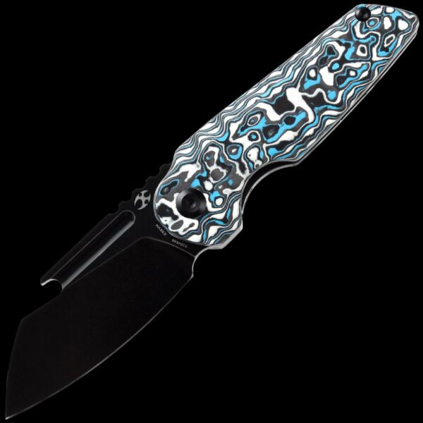 Kansept Rafe - Blue & White Carbon Fiber Handle