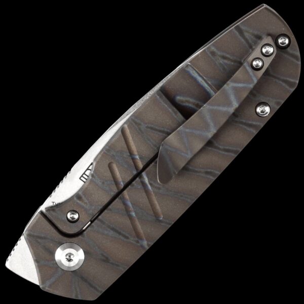 Kansept Turaco - Tiger Stripe Flamed Titanium Handle - Image 2