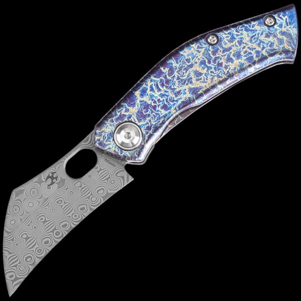 Kansept Osprey Frame Lock Knife - Lightning Strike Titanium