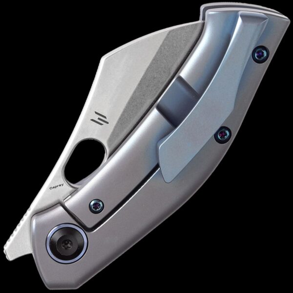 Kansept Osprey Frame Lock Knife - Blue Anodized Titanium - Image 2