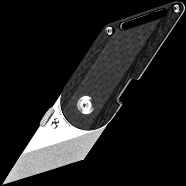 Kansept Dash Stonewashed CPM-S35VN Twill Carbon Fiber