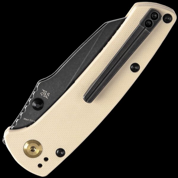 Kansept Main Street - Cream G-10 & Blackwash Blade - Image 2