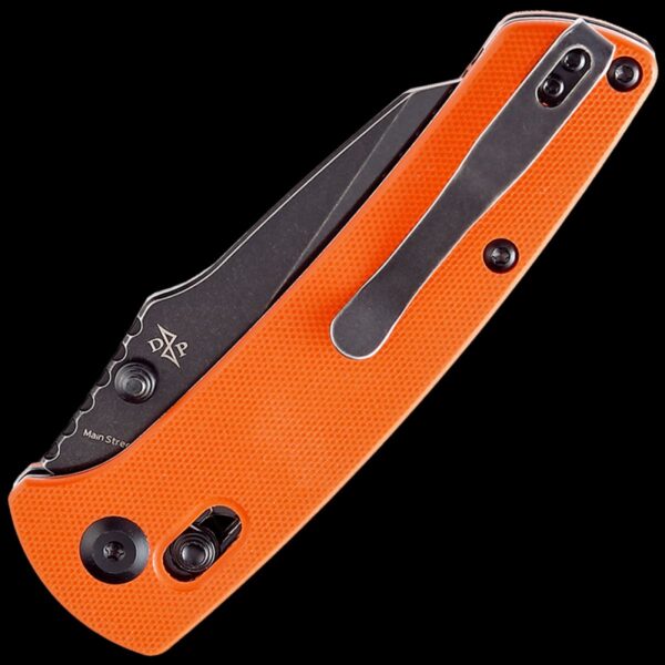 Kansept Main Street Crossbar Lock Knife/Orange G-10 Handle - Image 2
