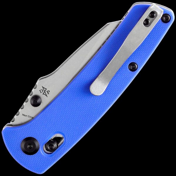 Kansept Main Street Crossbar Lock Knife/Blue G-10 Handle - Image 2
