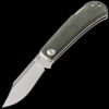 Kansept Wedge Lockback Folding Knife - Green Micarta