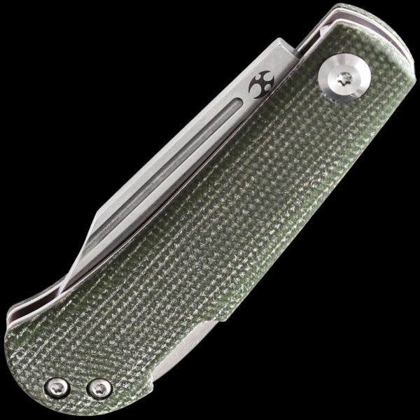Kansept Wedge Lockback Folding Knife - Green Micarta - Image 2